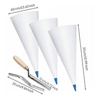 5 Pieces Grouting Tool Kit PVC Material Tile Joint Filling Kit Reusable Tile Grout Bags for Tiling Projects, Home Renovation, Flooring