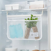 Hanging Refrigerator Bag Double Pocket Fridge Door Organizer Pouch for Kitchen
