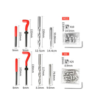 Thread Insert Kit Long-Lasting Metal Tools Screw Thread Repair Tool for Garage