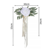 Car Mirror Flower Decor Reusable Snowy Flower Arrangement
