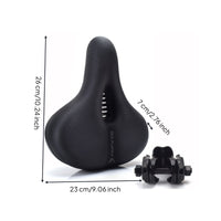 Soft & Comfortable Waterproof Mountain Bike Seat Shock Absorbing Memory Foam Bike Saddle Breathable Design Cycling Gear for Cyclists