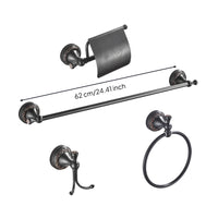 4 Pieces Lavatory Hardware Set Wall-Mounted Lavatory Accessories Set Easy to Install Toilet Paper Holder