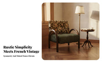 Arched spine Armchair Rustic Minimalist aesthetic Single Sofa Minimalist Design Soft padding for Interior Designers