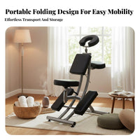 1 Piece Permanent Makeup Chair Foldable Portable Massage Chair Lightweight Professional Furniture Dense Foam Padding Ergonomic Structure Suitable for Estheticians Beauty Salon Medical Facility Studio