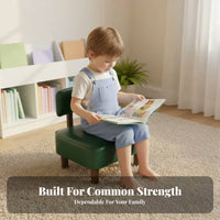 Padded Floor Chair with Backrest Back Support Low Stool Multi-Purpose for Adults