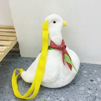 Soft Shoulder Bag with Scarf Novelty Duck Shoulder Bag Adorable for Girls