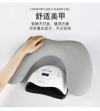 俄式美甲手枕u型带支架蝴蝶手枕可调节高级折叠美甲手枕手垫跨境