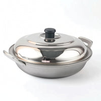 Pan with Two Side Handles Uncoated Pan with Side Handles Cookware for Frying