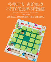 Memory Chess Logic Training Wooden Toy for Kids Ages 4-6