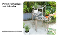 Tiered Corner Stand European design 4-Tier Corner Plant Shelf indoor/outdoor Use Space-Saving for Homeowners