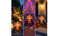 Large Inflatable Skeleton with LED Lights Freestanding Halloween Inflatable Skeleton Scary Easy to Store for Yard, Porch