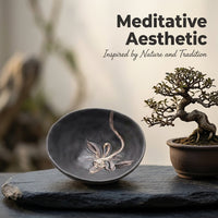 Wabi-Sabi Lotus Tea Cup, Japanese Ceramic