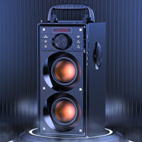 Portable Sing-Along Speaker Compact Portable Speaker with Handle Built-in Audio Playback System for Singers, Home Entertainment, Parties