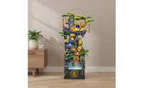 Feng Shui Water Feature with Crystal Ball Tranquil Atmosphere Floor Standing Water Feature Resin Construction Indoor Waterfall Feature