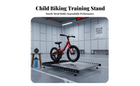 Extended Version Balance Bike Training Rollers Stable Two-Wheeler Roller Stand Anti-Slip Design Indoor Cycling Stand Low Noise for Children, Beginner Cyclists, Competition Warm-up, Playroom, Apartment, Garage