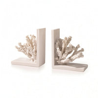 Coral Bookends Coastal Bookends with Coral Minimalist for Readers