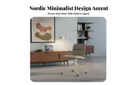 Armless Rolling Chair Height Adjustable Swivel Seat Nordic Design for Study Room