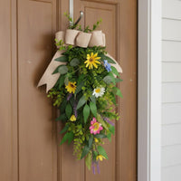 Teardrop Floral Wall Hanging Long Lasting Entryway Flower Decoration for Party