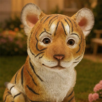 Tiger Cub Figurine Detailed Resin Figurine High-Quality for Desk, Collectors
