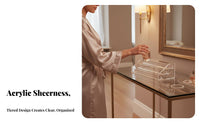 Stepped Cosmetic Rack Transparent Display Stand Large Capacity for Collectors