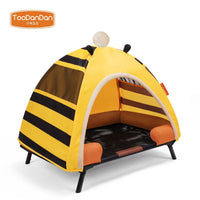 Toodandan Tent Dog Bed House Yurt Folding Camp Bed Moisture-Proof Cat Nest Pet Nest