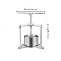 Grape Press with Mesh Bag Hand-Operated Fruit and Beverage Press Versatile Strain Bag for Hobbyists