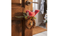 Twig Wreath with Bird Rustic Bird Wreath for Christmas Decoration