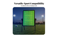 Dry Erase Freestanding Soccer Board Portable Soccer Coaching Board Height Adjustable for Coaches, PE Teachers, Training, Locker Room
