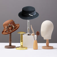 Clothing Store Hat Display Rack Hat Stand Hat Holder with Wig Head Model