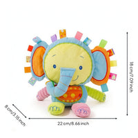 Stuffed Toy with Tabs Soft Stuffed Elephant Toy Floppy for Indoor Play