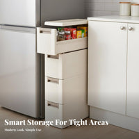 Narrow Gap Cabinet Space-Saving Household Storage Easy Assembly for Dorm Room
