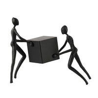 Sculpture with Figures Modern Abstract Sculpture Contemporary Tabletop Statue for Homeowners, Living Room