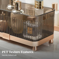 Tiered Cosmetic organizer Luxury Design Countertop Organizer 360-Degree Rotation