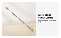Threaded Ends Pressure Washer Extension Wand Slim 40 Cm Extension Wand Brass-Colored Stainless Steel Lance