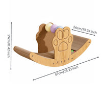 Cat Scratching Rocking Chair Stable Structure 2-in-1 Cat Scratcher Lounger Sisal