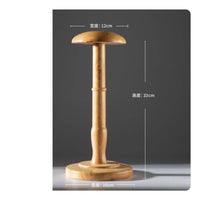 Wooden Hat Stand Freestanding Baseball Cap Organizer Shape Keeping