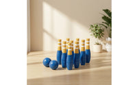 Wooden Bowling Set Durable Kids Bowling Set Game Toddler Indoor for Children, Playroom, Classroom