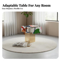 Side Table with Storage Nordic and aesthetic Cartoon Figure Side Table Playful Design