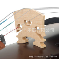 跨境小提琴琴码马桥精选枫木花纹明显10个装4/4小提琴配件