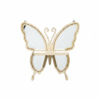 Wooden Craft Butterfly Flower Pot Holder Space Saving Home Decor Easy to Install