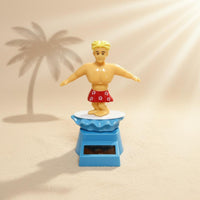 Solar Bobblehead Car Decor Bobble Head Surfing Boy Bobblehead for Desk