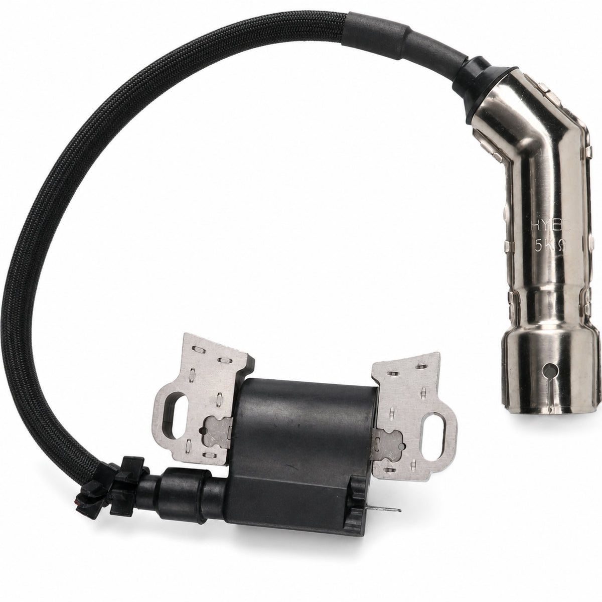 Ignition Coil Assembly Black Ignition Coil with Mounting Brackets Aftermarket Part for Engine Repair