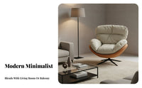 rotate enveloping seat Chair Modern Minimalist rotate Barrel Chair Ergonomic Shape Oversized for Homeowners, Bedroom