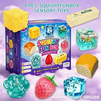 Compressing Toys 8-Piece Mystery Soft Box Series Maltose Stress Relief Toy
