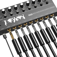 8-Channel Audio Mixer Compact Stereo Audio Mixer Built-in for Streamers, Creators, Home Production, Desktop