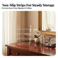Rotating Makeup organizer Space Saving Cosmetic Organizer Multi-Compartment for Desk