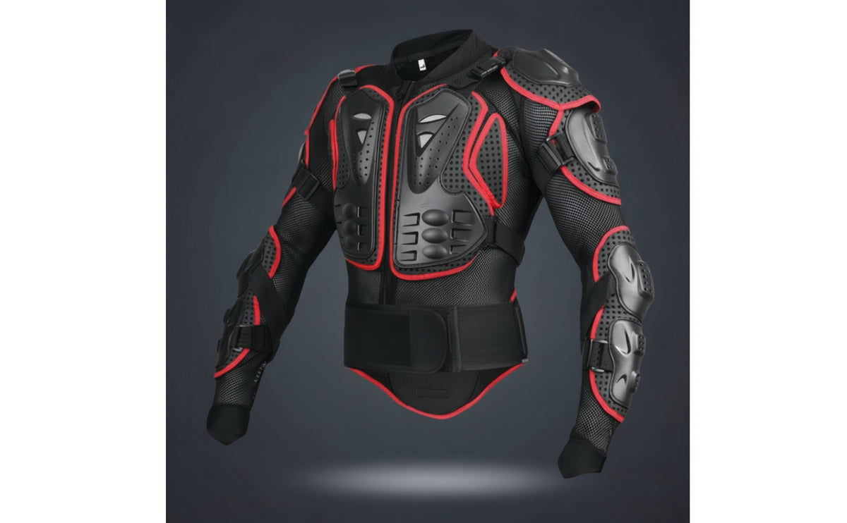 Breathable Motorcycle Protective Gear Jacket Full-Body Armored Riding Jacket Comfortable Stretchable for Daily Commute