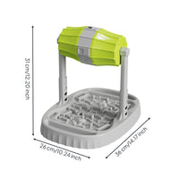 Rotating Dog Feeder Anti-Gulping Food Dispenser for Pets, Cats