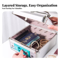 Portable currency Safe sturdy 3-digit code securing mechanism securing mechanism Safe Box Anti for Shop, Students