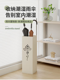 Square Hollow Iron Umbrella Stand with Baked Paint Finish